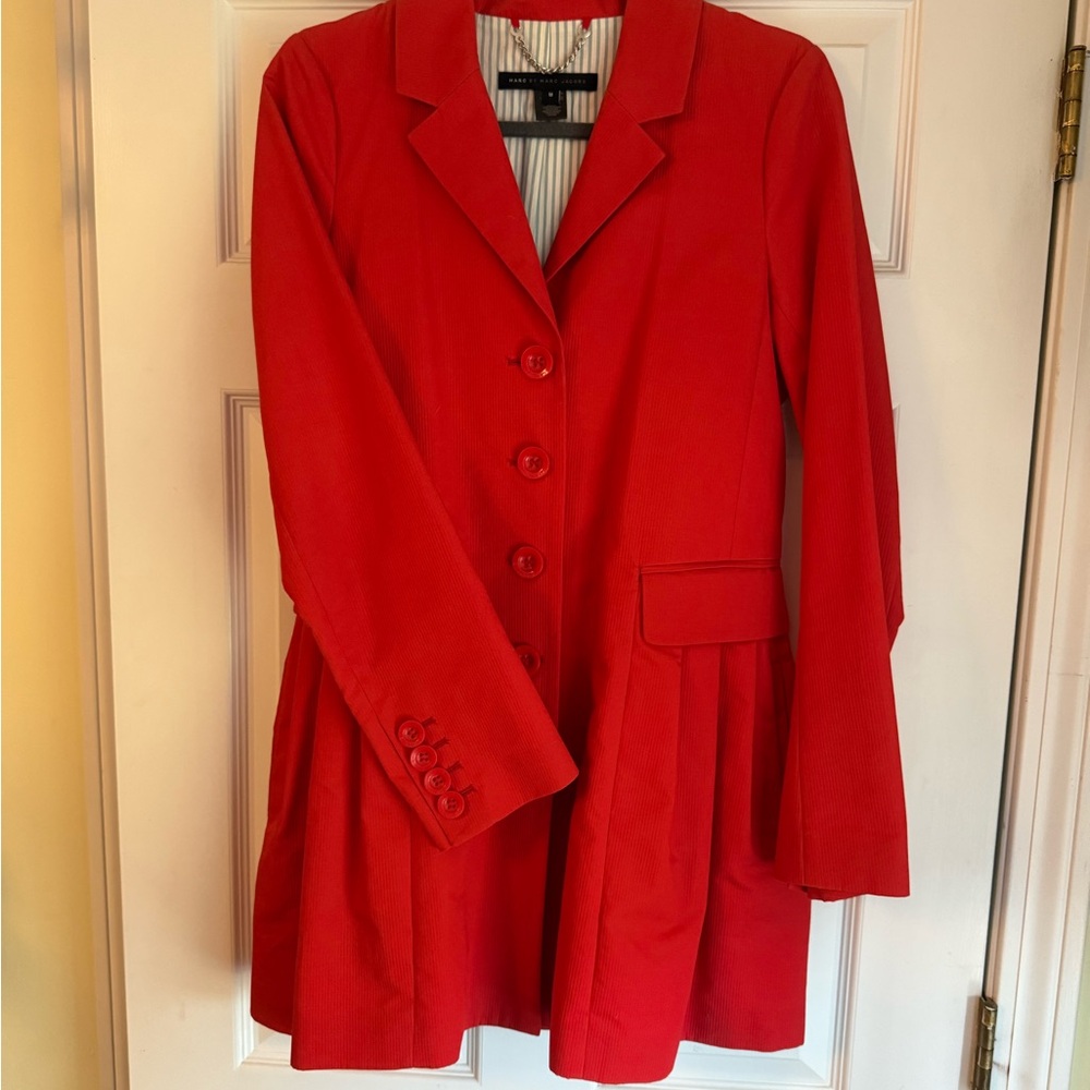 Marc By Marc Jacobs Red Blazer with Classic Tailoring